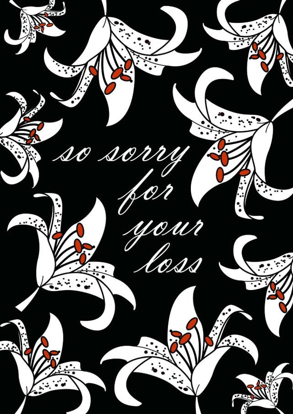 so sorry for your loss sympathy Sympathy Card 8793 created by Sarah Twist