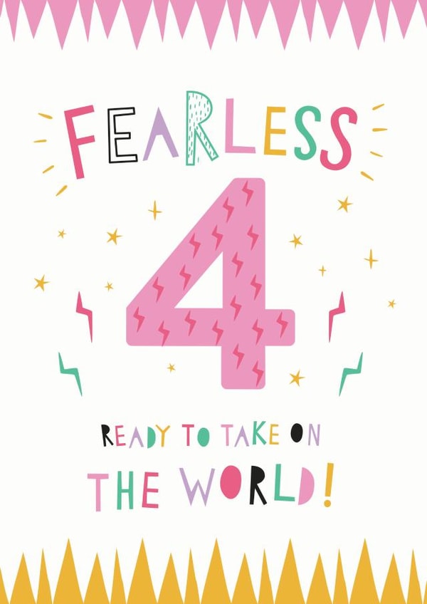 four today four Birthday Card 16091 created by Dotty Black