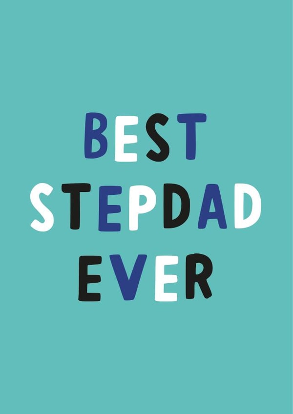 Best Stepdad Father's Day card created by Nutmeg and Arlo