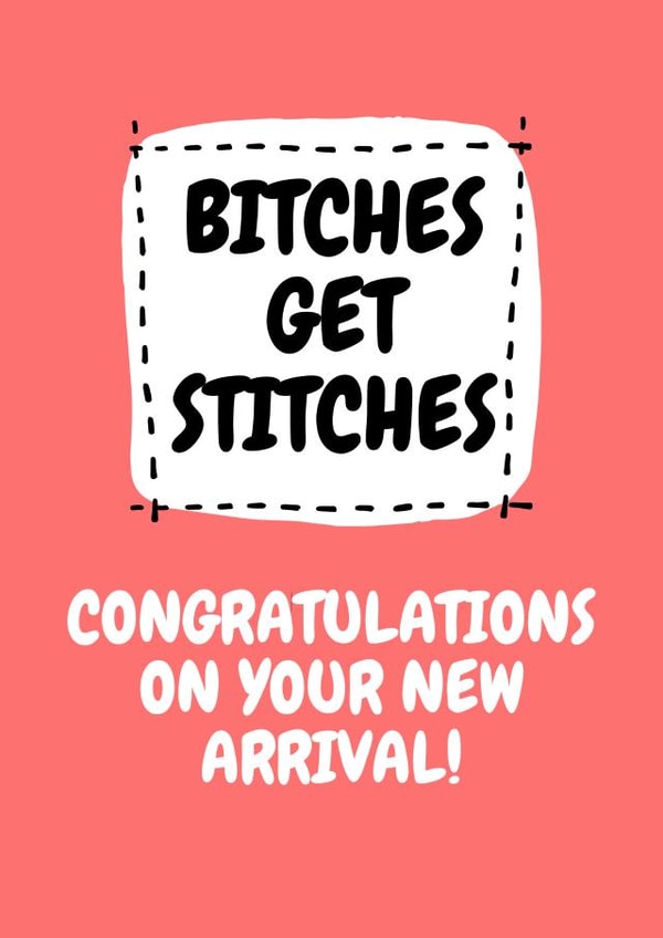 new baby female New Baby Card 18004 created by The Blonde Whippet