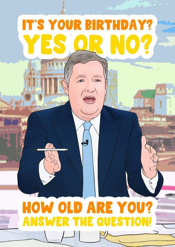 piers morgan peirs morgan Birthday Card 10110 created by Hey Huns It's Nicole