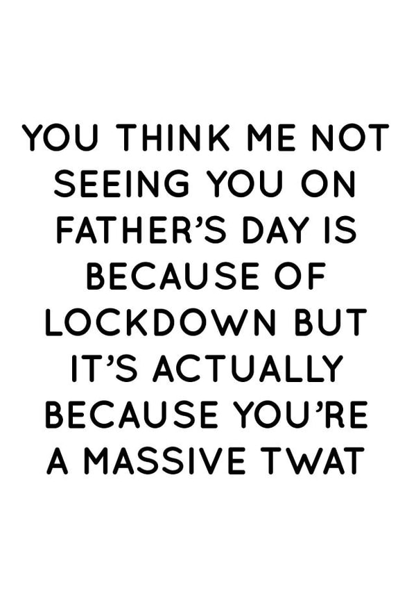 dad rude Father's Day Card 31605 created by Pack a Punch Designs
