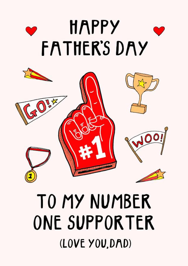 supporter sport Father's Day Card 9486 created by Hello Hatty