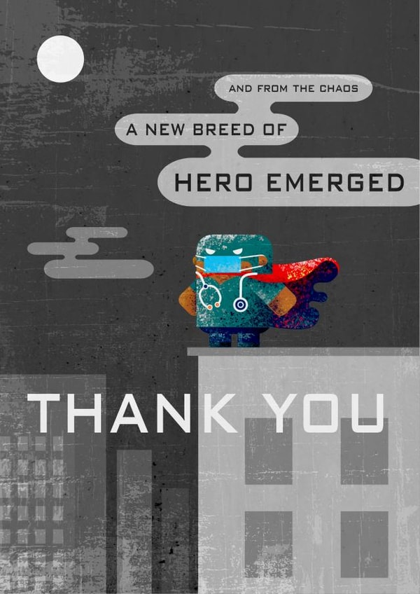 new hero Thank You Card 37775 created by Andy Gregory