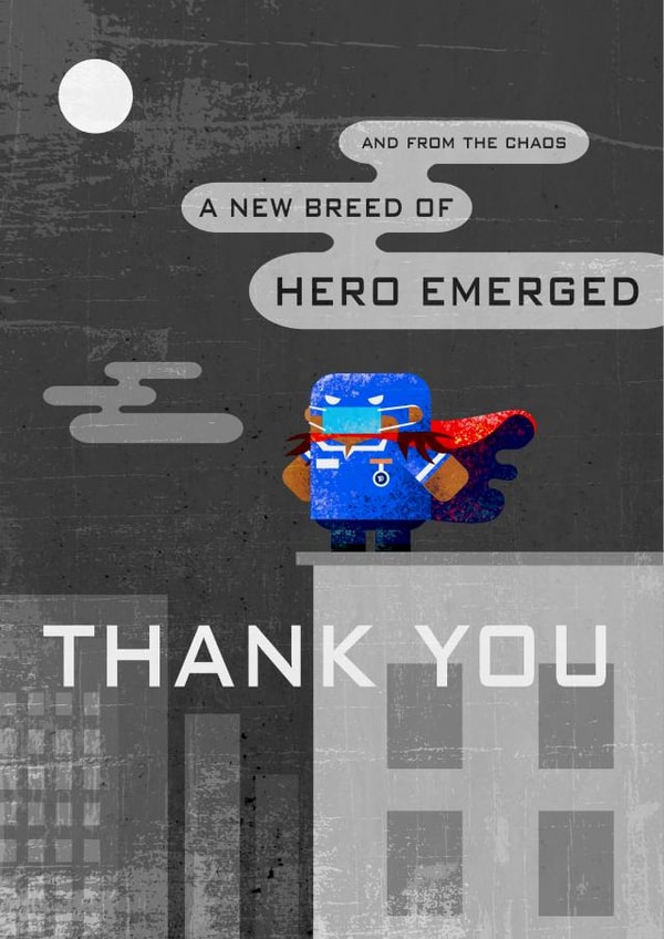 new hero Thank You Card 37776 created by Andy Gregory