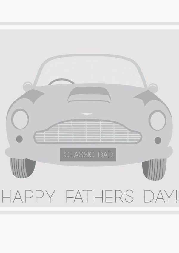 classic car Father's Day Card 17571 created by Ivy Lemon
