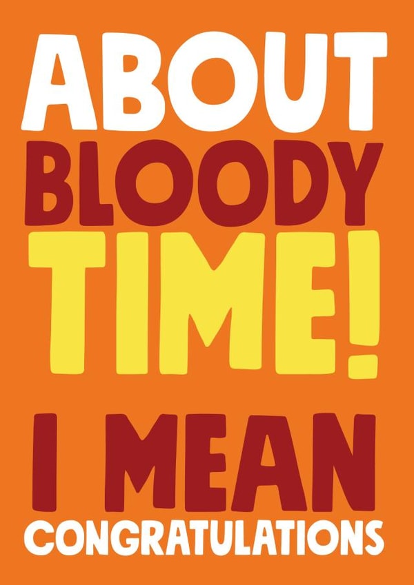 About Bloody Time Card created by Roll Creative
