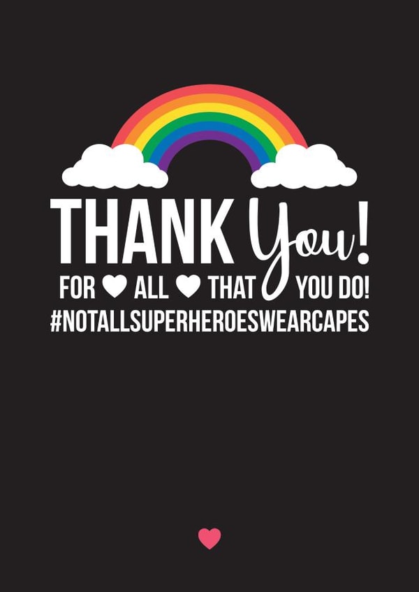 thank you Thank You Card 39584 created by A Piece of HeART UK