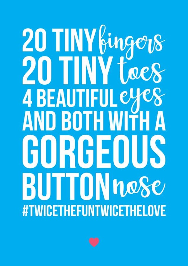 adult typography New Baby Card 39587 created by A Piece of HeART UK