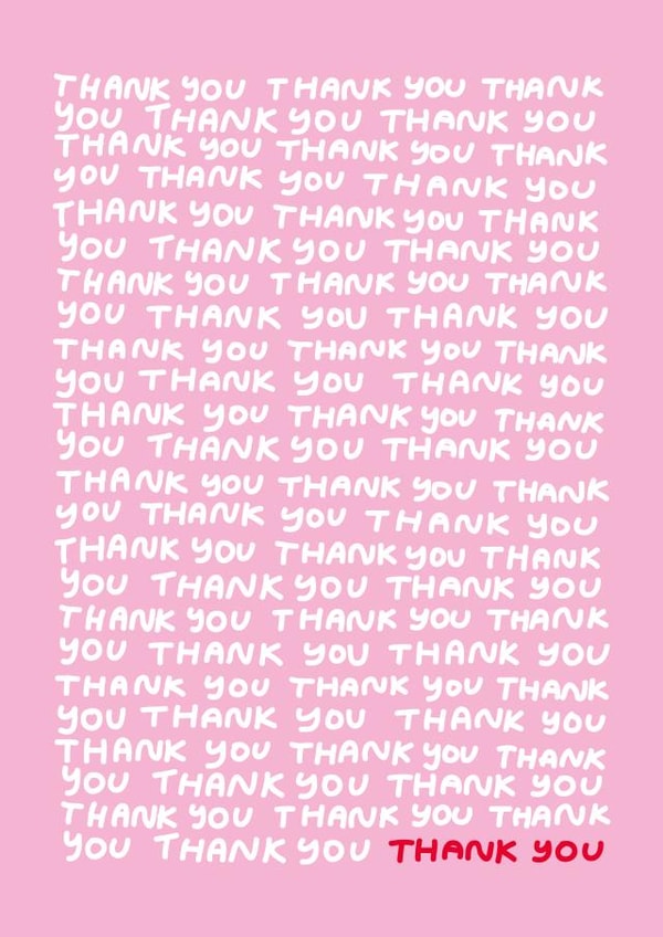 thank you thanks Thank You Card 16627 created by Natalie Byrne