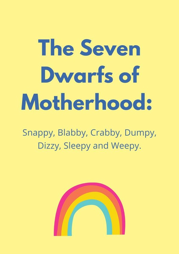seven dwarfs New Baby Card 16996 created by Kate Hitchman