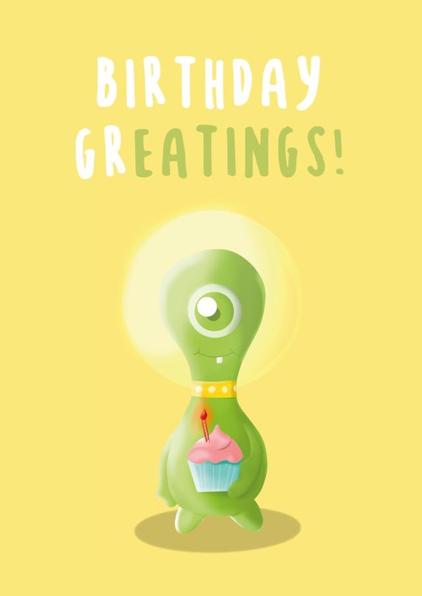 Space Pun Birthday Card 18328 created by Tom Boote