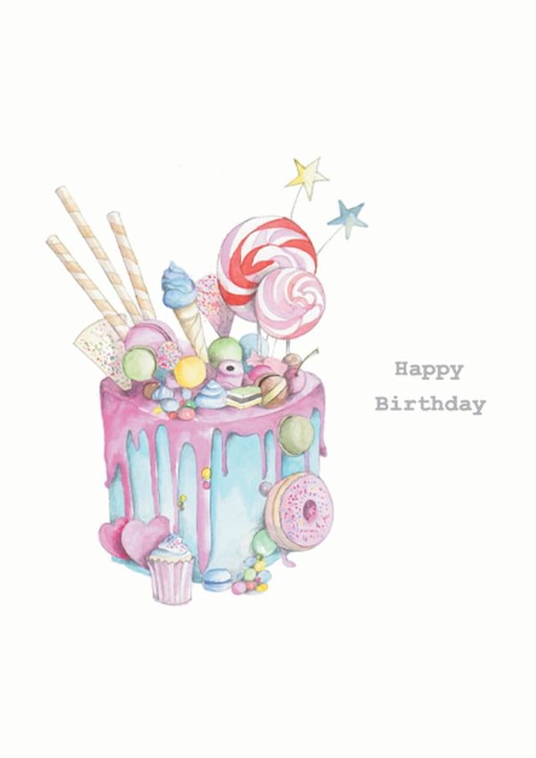 cake sweets Birthday Card 18335 created by Crumble and Core