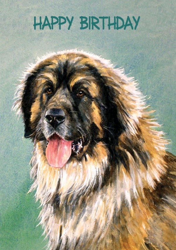 Illustration Dog Birthday Card 12549 created by Richard Marsh Art