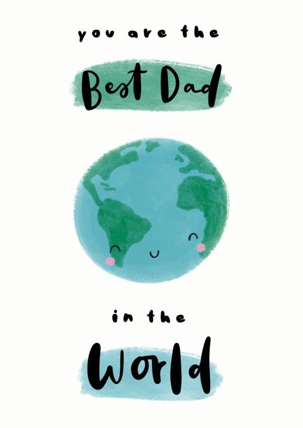 Best Dad in the world Father's Day card created by Nicole Julia
