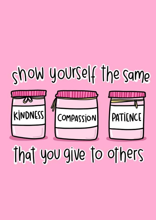 mental health kindness Just because Card 13870 created by Mellow Doodles