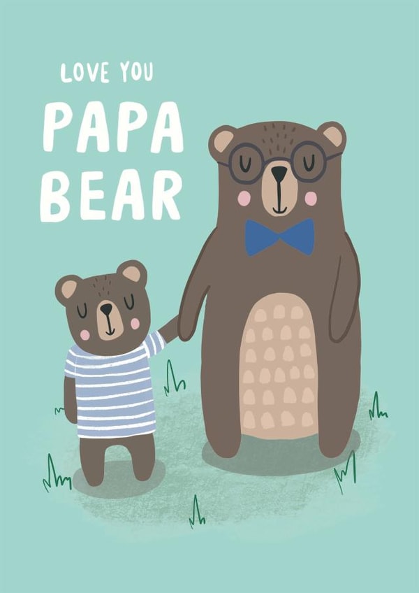 Love You Papa Bear Card created by Jessica Harvey