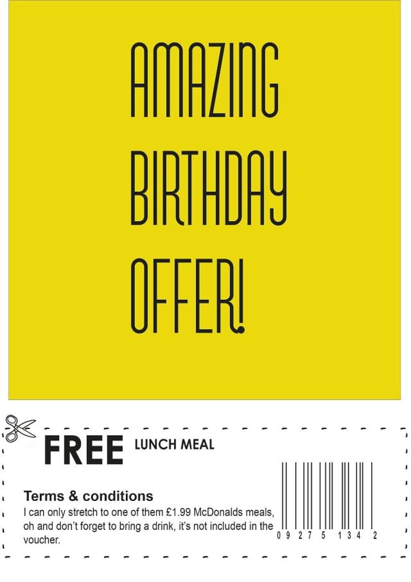 amazing offer Birthday Card 17602 created by Greeting Disorder 