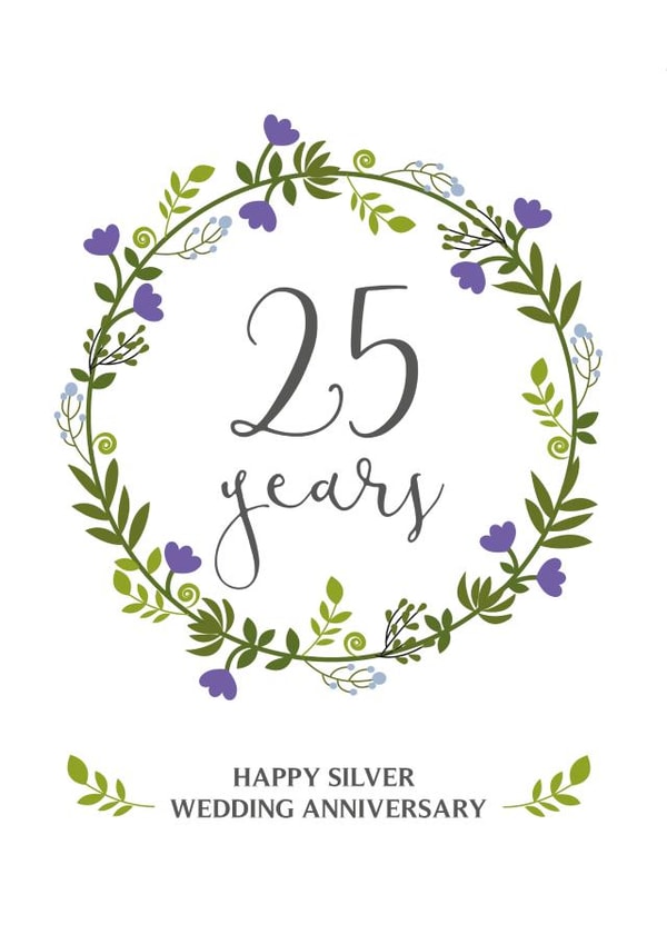 Silver Wedding Anniversary Card created by One Day in May Design