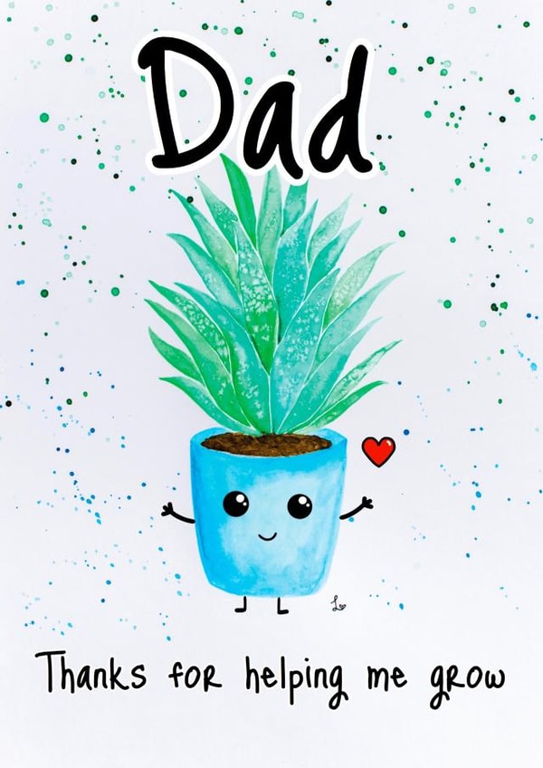Dad succulent Father's Day Card 39195 created by Lauren Osborne