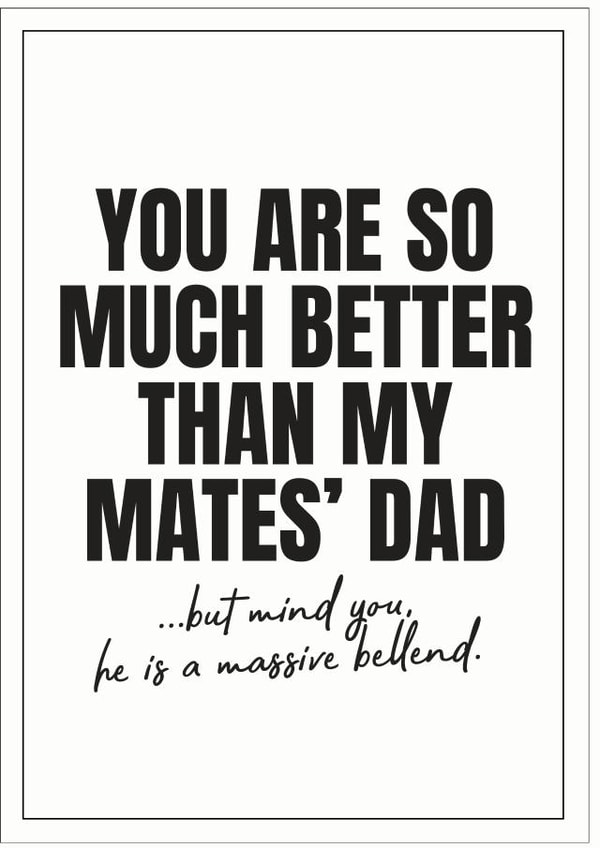 best dad Father's Day Card 40871 created by Peter De Wreede