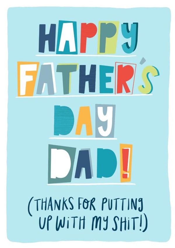 dad father Father's Day Card 42746 created by katie illustrated