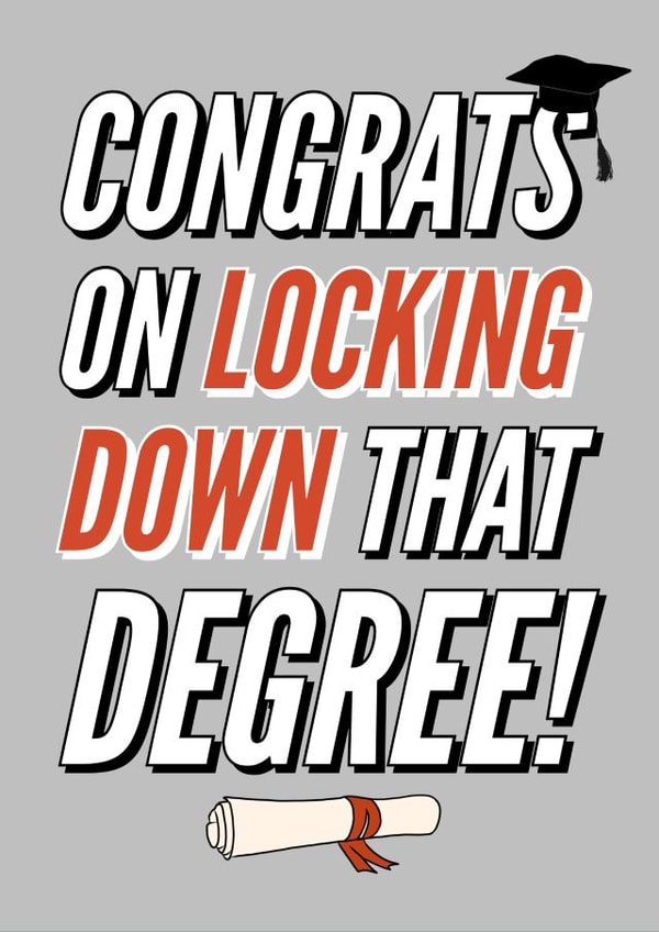 University degree Graduation Card 32806 created by Keepseyshop