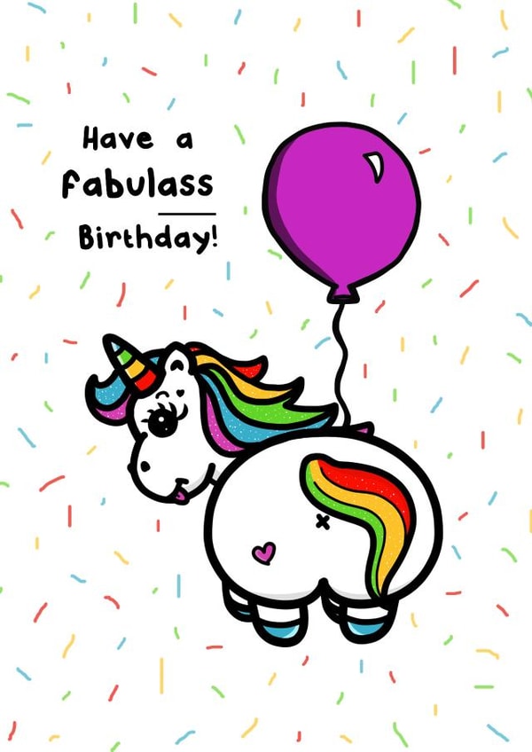 A Unicorn Pun Birthday Card created by Innabox