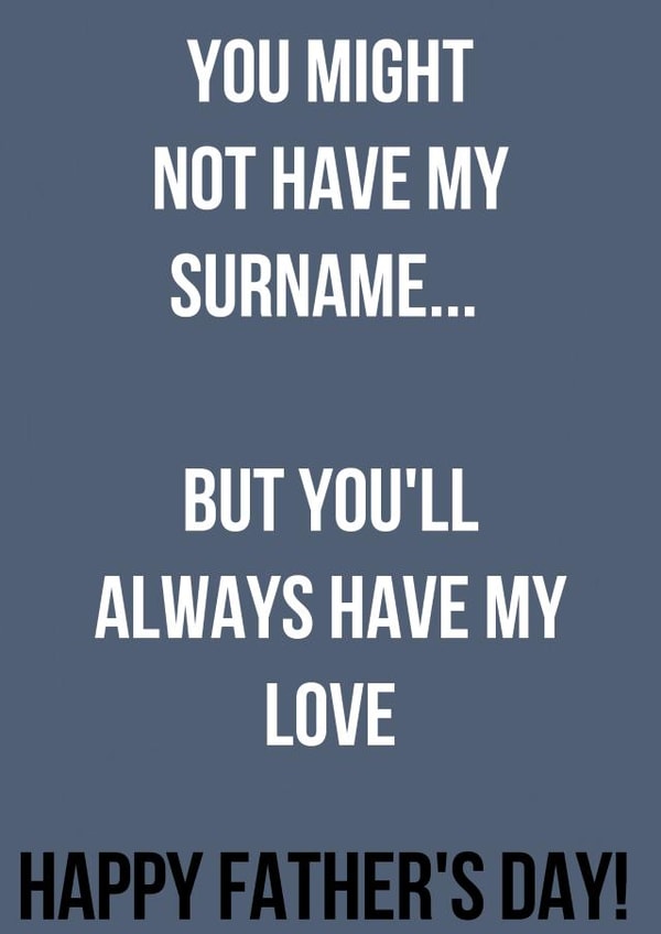 Stepdad Step father Father's Day Card 34328 created by JESSICArds