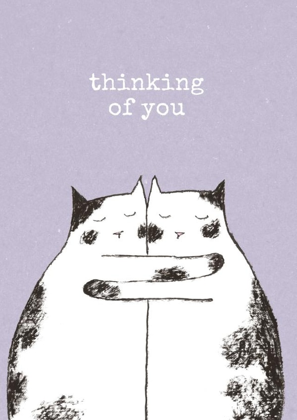 Thinking of you - cats card created by Paper Bird
