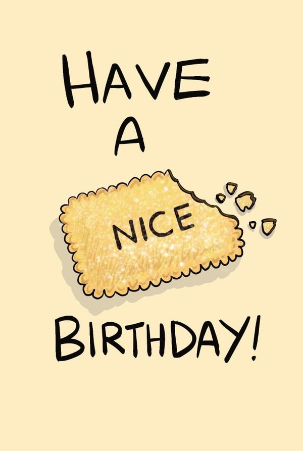 nice biscuit Birthday Card 18174 created by Boy Oh Boy Designs