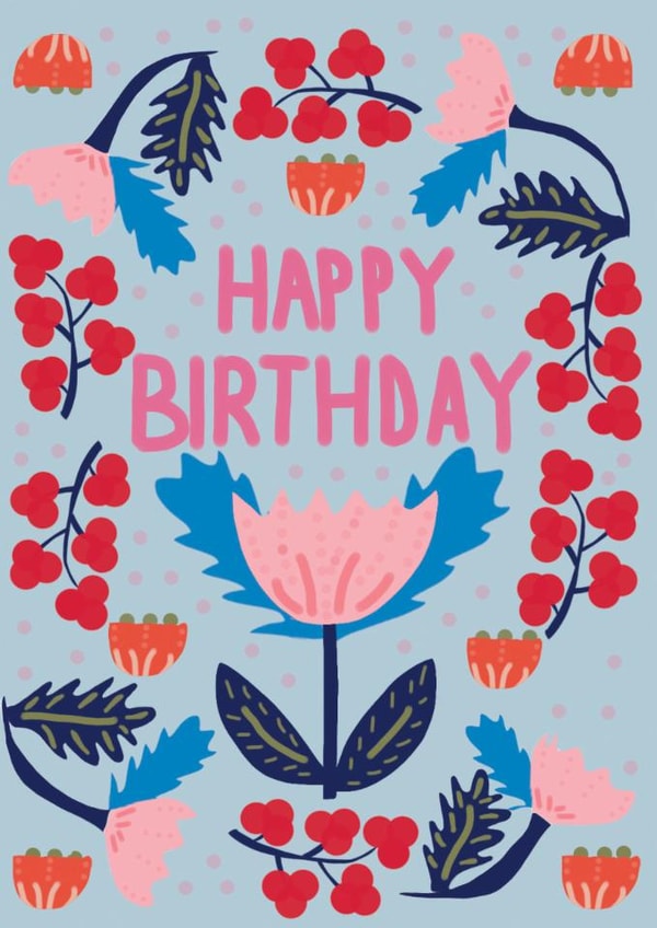 adult traditional Birthday Card 17587 created by Isabel Canvas