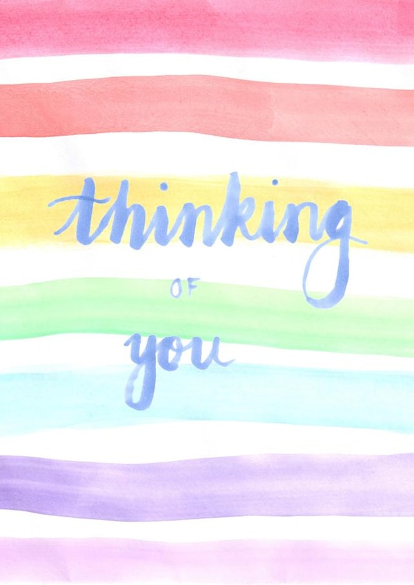 Thinking of you card created by Little Red Apple