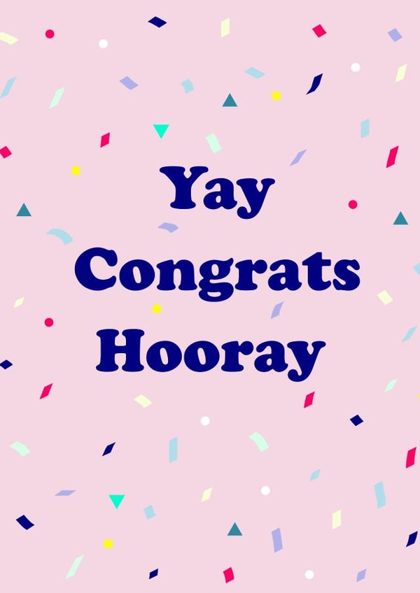 Yay congrats Congratulations Card 18355 created by Cardi C