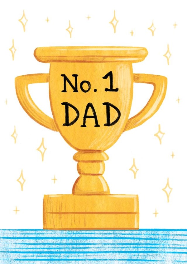 trophy award Father's Day Card 22323 created by Bethany Christou