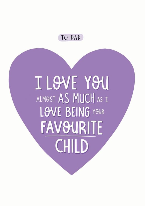 cheeky funny Father's Day Card 40550 created by Inky in the Wild