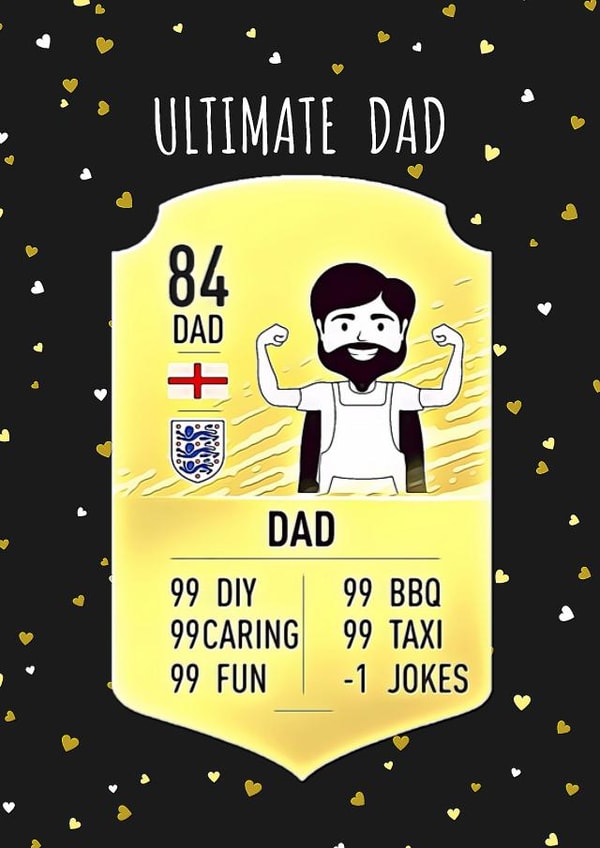 Ultimate Dad Fifa Father's Day card created by Original Fox Cards
