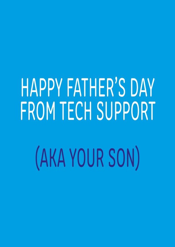 Tech support Father's Day card 1001 created by Dottie Mottie