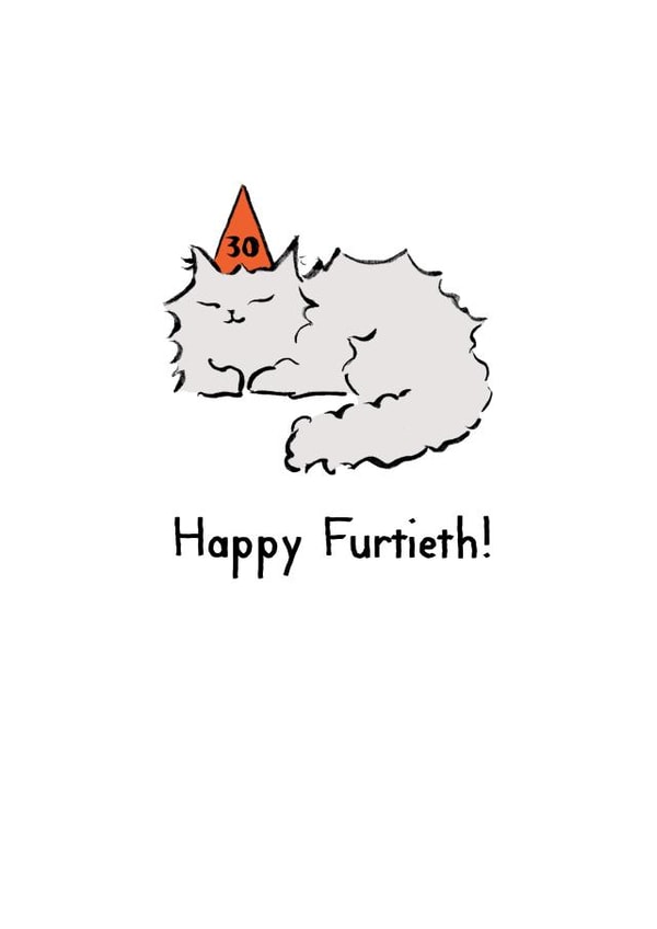 30th Birthday card created by Reigning Cats . . . and dogs