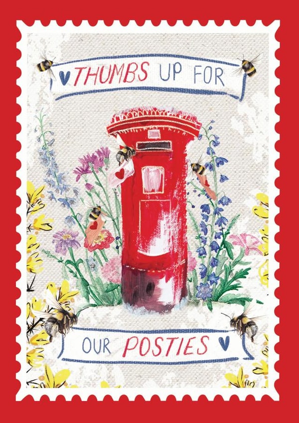 Beautiful Posties Art Card - Cute Thank you Wildlife watercolour and letterbox created by Miss Meaney's
