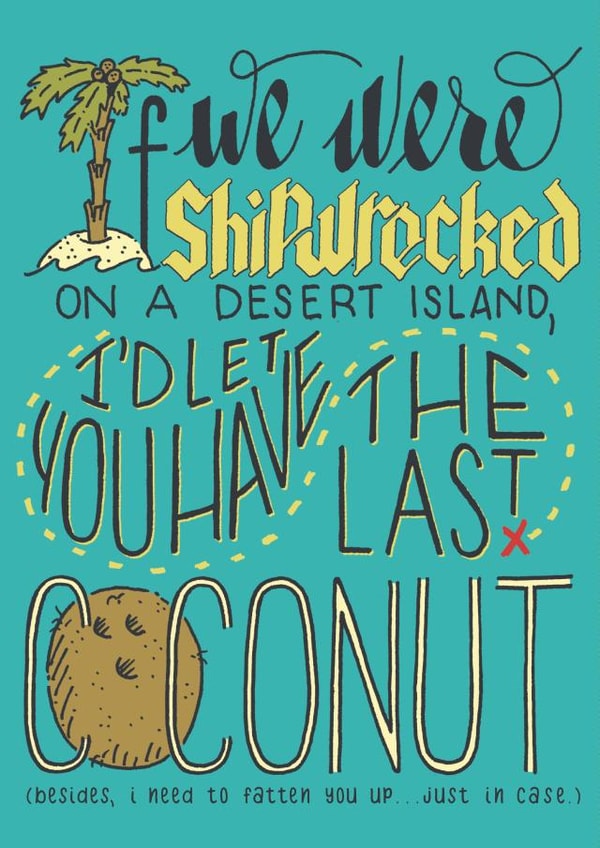 love shipwrecked Anniversary Card 4614 created by PaperFreckles