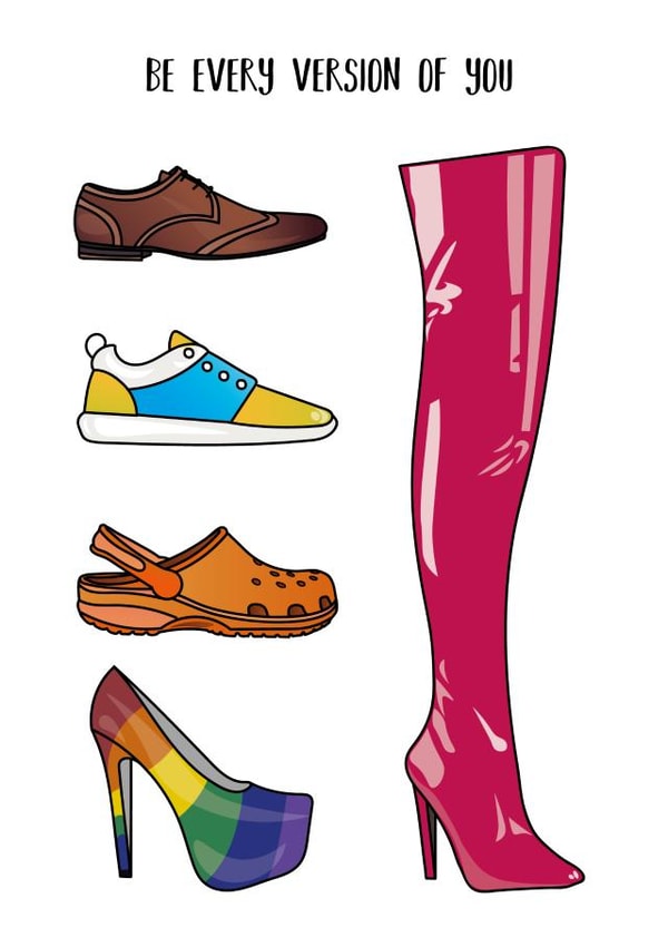 shoes Inclusive Just because Card 16603 created by Jasmine Coster - JazziCreates