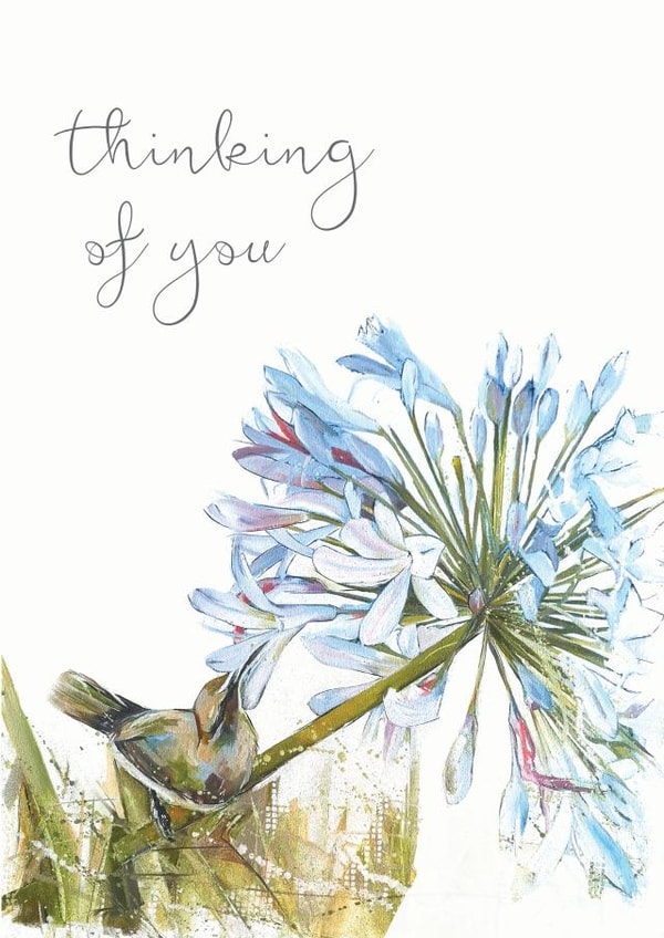 bird flower Thinking of you Card 18487 created by Michelle Offerman
