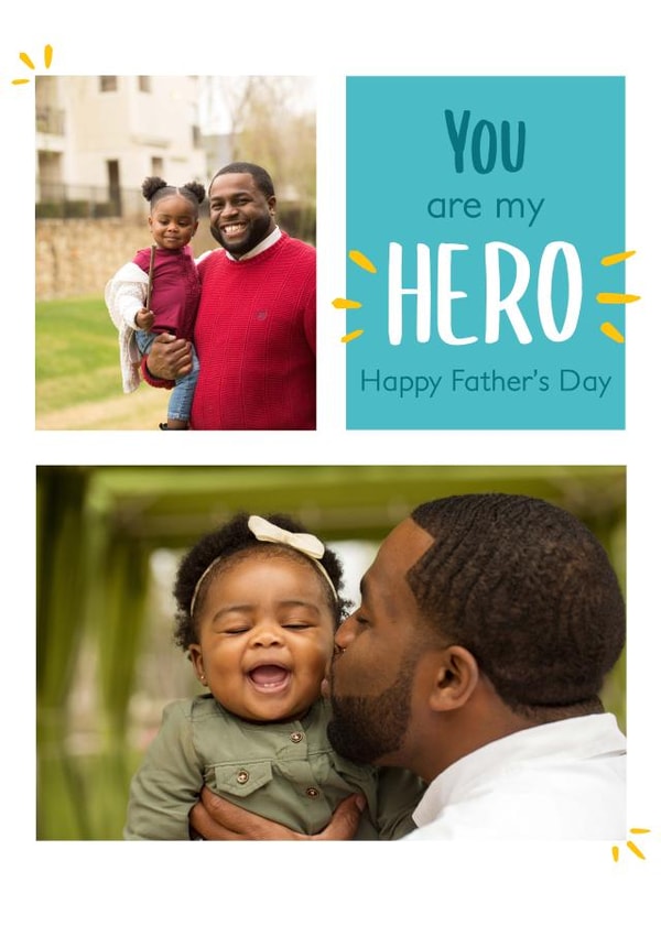 hero pc Father's Day Personalised Photo Card 18516 created by thortful Designs