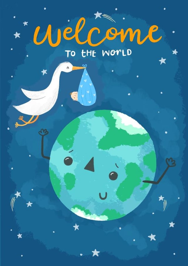 New baby baby New Baby Card 11082 created by Blue Kiwi Design