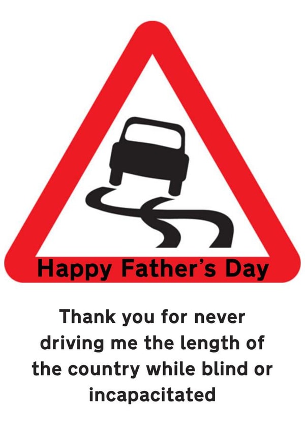 Dominic Cummings Blind or incapacitated Father's Day card created by The Happy Bee