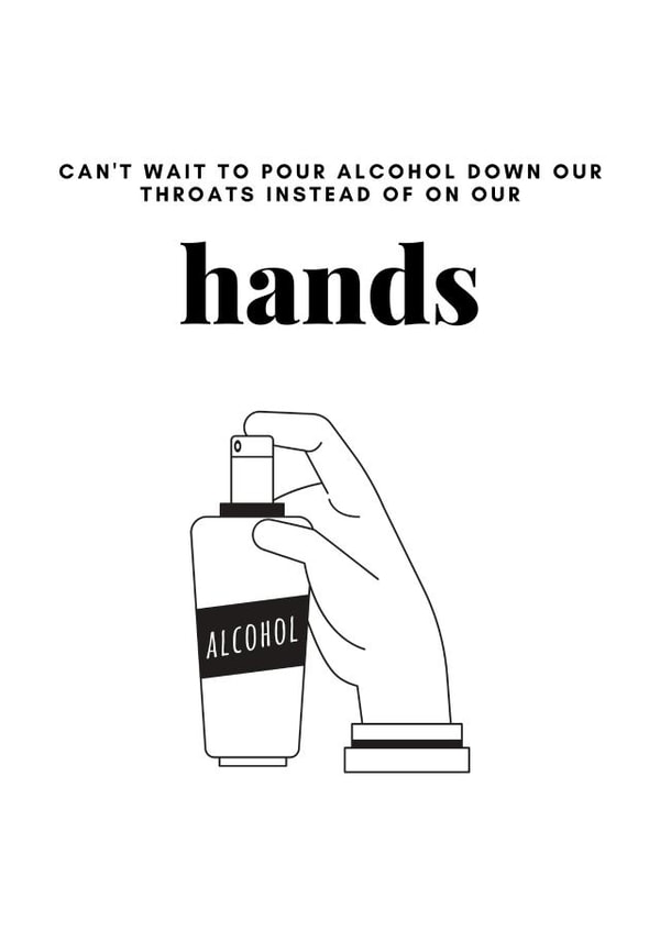 coronavirus lockdown Card 43243 created by Grad School Stationer