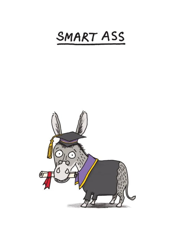 funny pun Graduation Card 9573 created by Cardinky