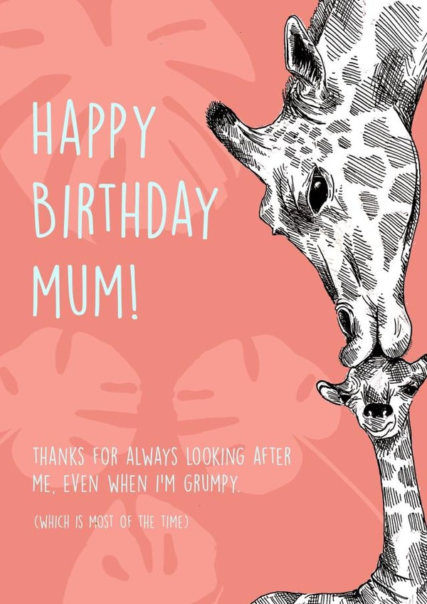giraffe illustration Birthday Card 18443 created by Lara Hallam