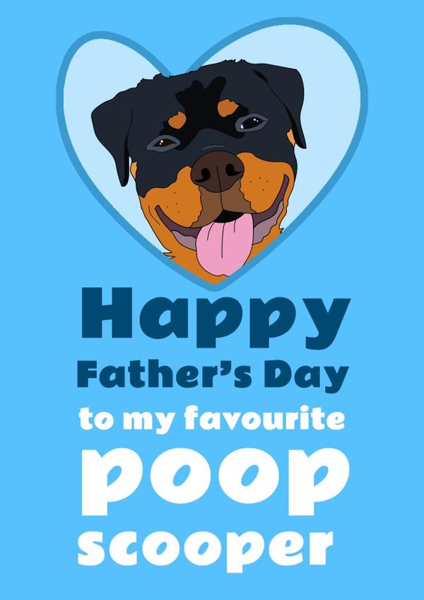 Favourite poop scooper Father's Day card created by Dolli Does Design